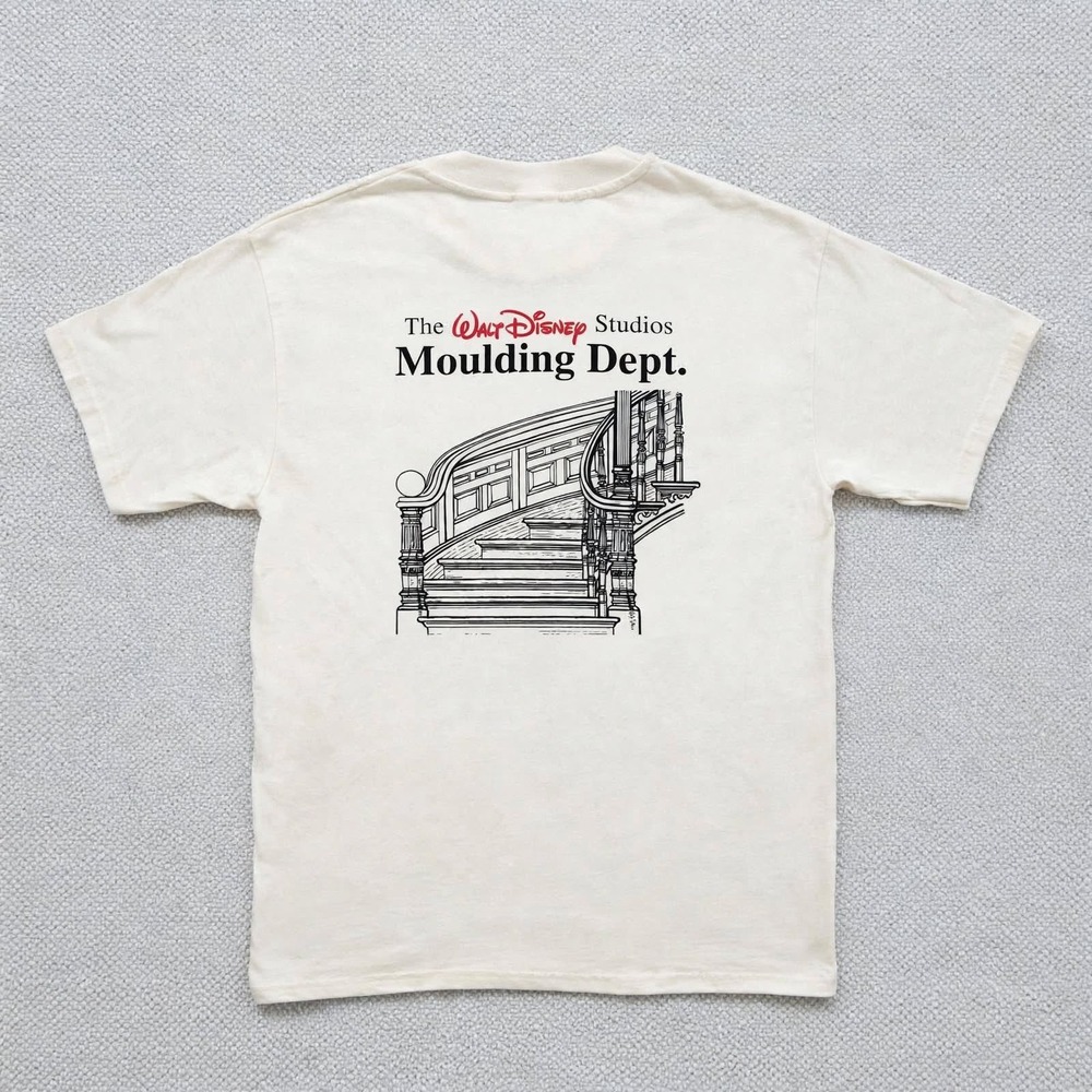 Vintage Walt Disney Studios Shirt Mens M Moulding Dept Mickey Pocket Tee Cream